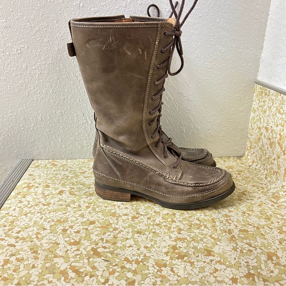 Fossil lace up leather boots women’s size 7 - Picture 1 of 6